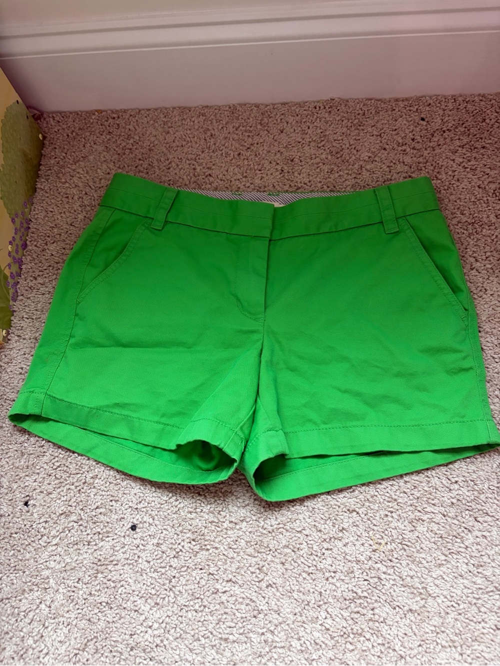 Bright Green Women’s Casual Shorts
